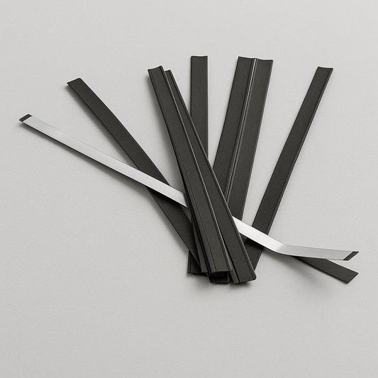 7" Black Tin Tie