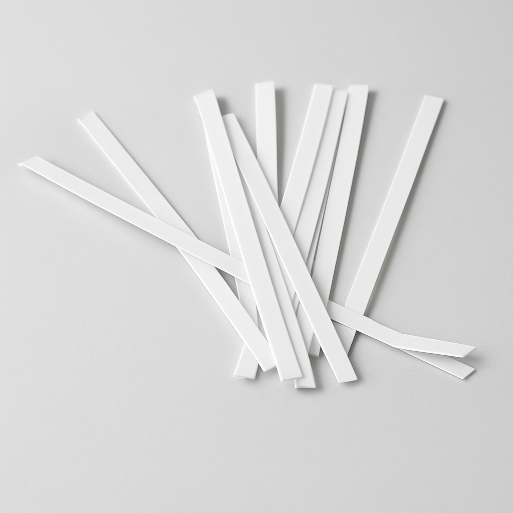 7" White Tin Tie
