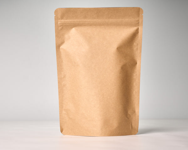 Natural Kraft Stand Up Pouch with Zipper
