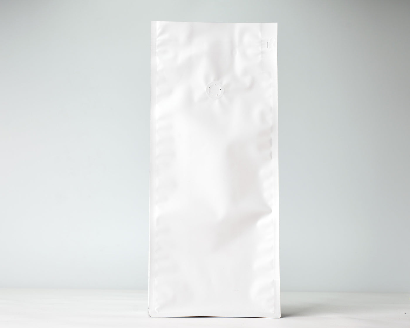 12 oz Block Bottom Bag with Valve with Pull Zipper