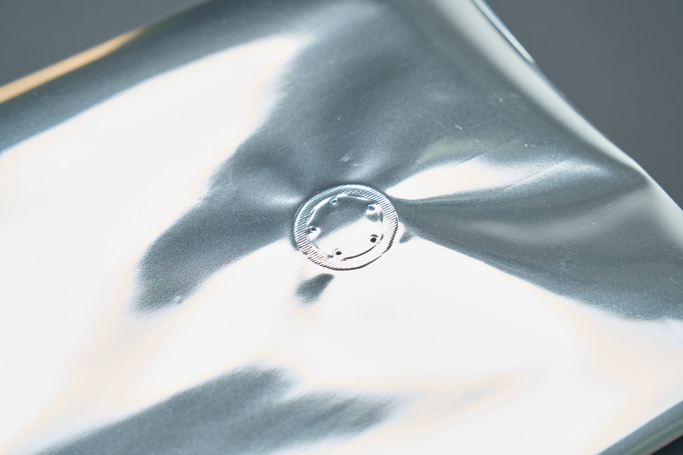 8 oz Silver Metallized Flat Pouch with Valve